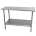 STAINLESS STEEL PREP TABLE 24" x 36"